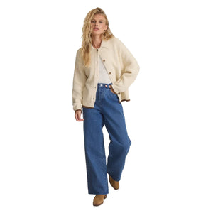 Roark Open Roads Cardigan Women's L/S Sweater - Bone