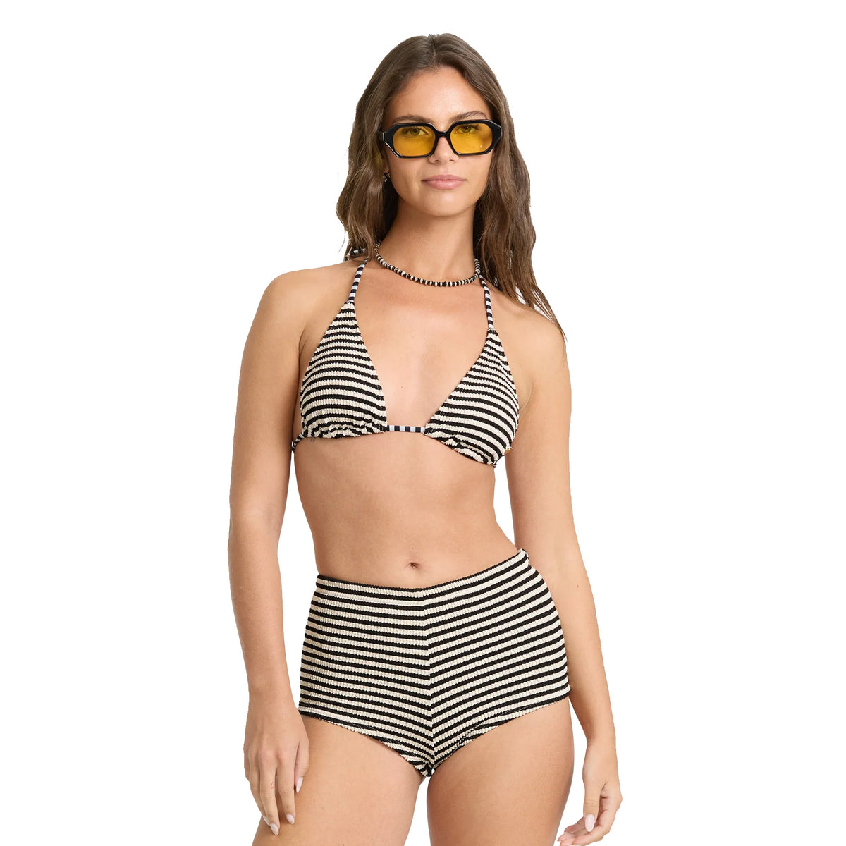 Billabong Summer Hi Surf Short Full Women's Bikini Bottoms - Black Pebble