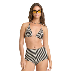Billabong Summer Hi Surf Short Full Women's Bikini Bottoms - Black Pebble