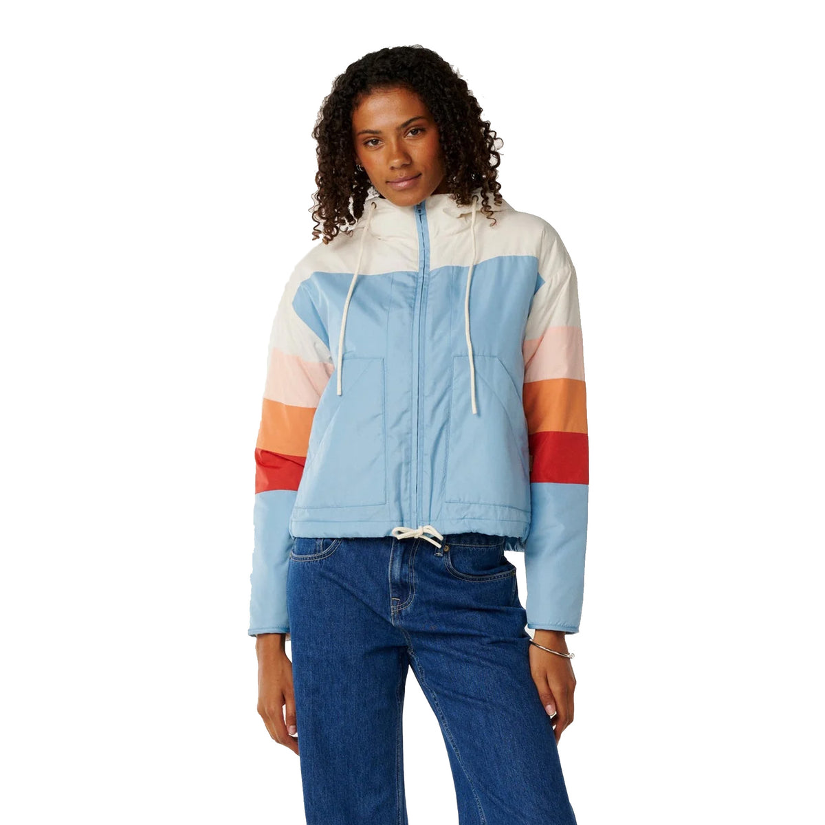 Rip Curl Keepsakes Bomber Women's L/S Jacket - Washed Blue