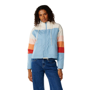 Rip Curl Keepsakes Bomber Women's L/S Jacket - Washed Blue