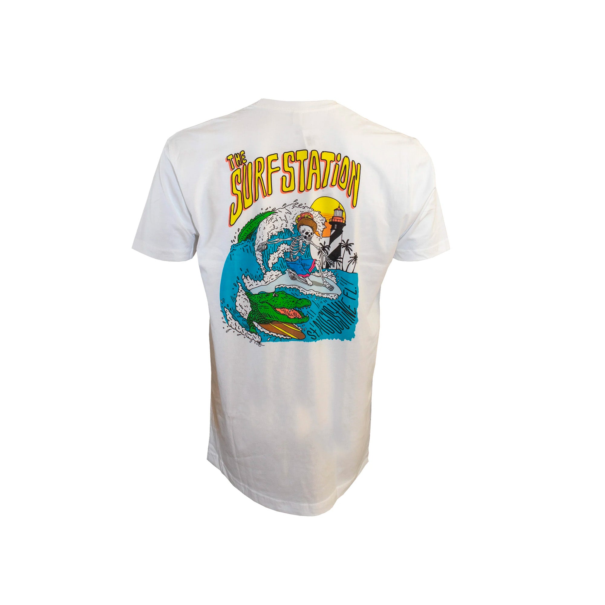Surf Station Skeleton Gator Youth Boy's S/S T-Shirt