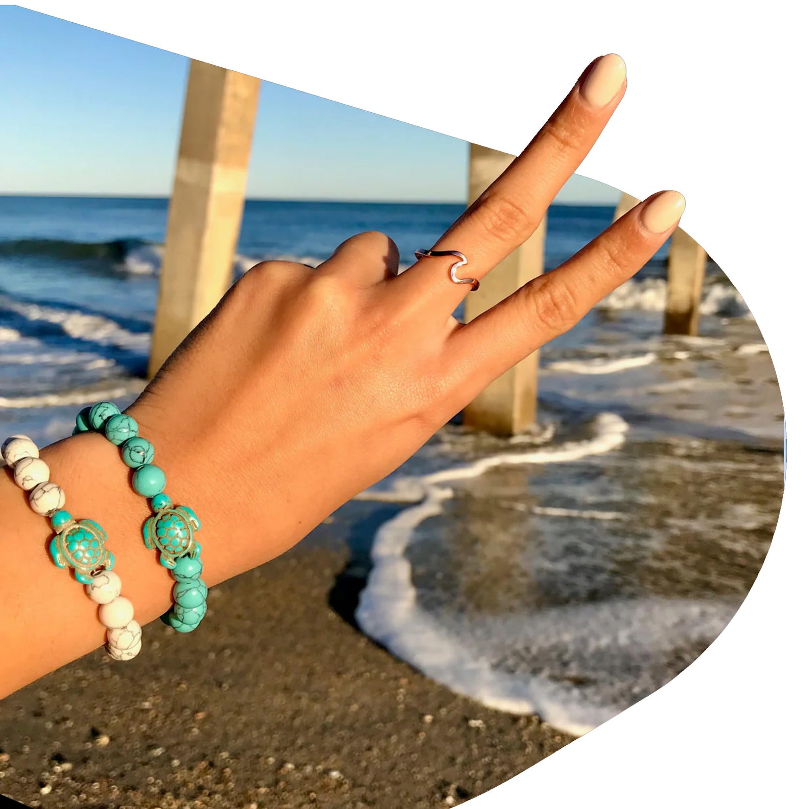 Fahlo The Journey Sea Turtle Tracking Bracelet - Coral Reef Pink