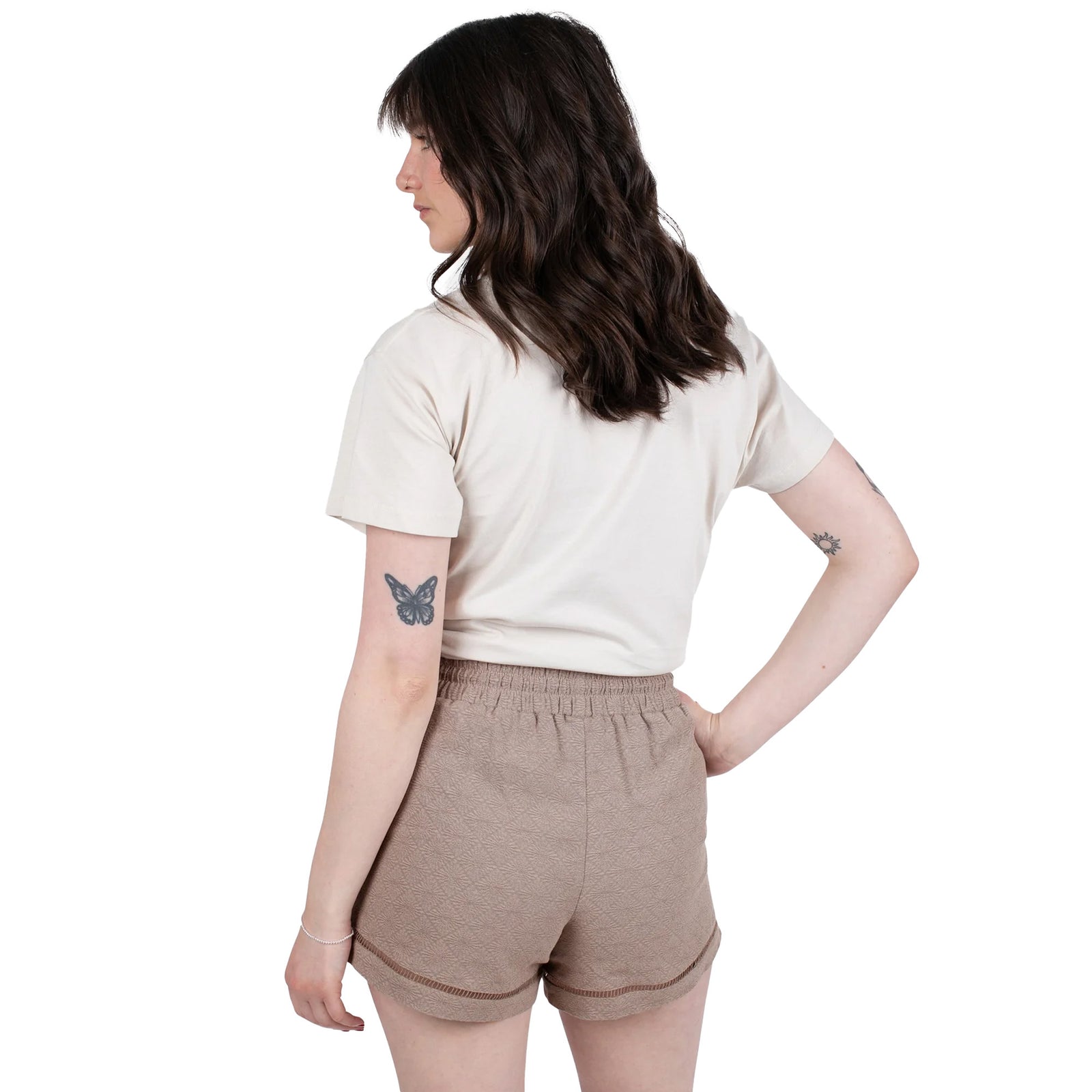 Jetty Jacquard Dune Women's Walkshorts - Brown