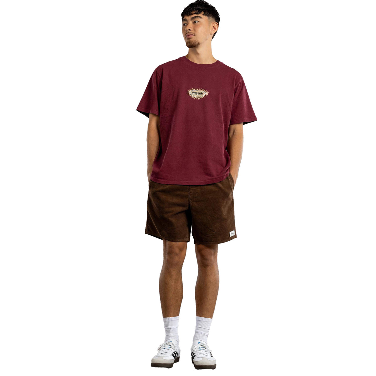 Rhythm Classic Cord Jam 17" Men's Walkshorts - Chocolate