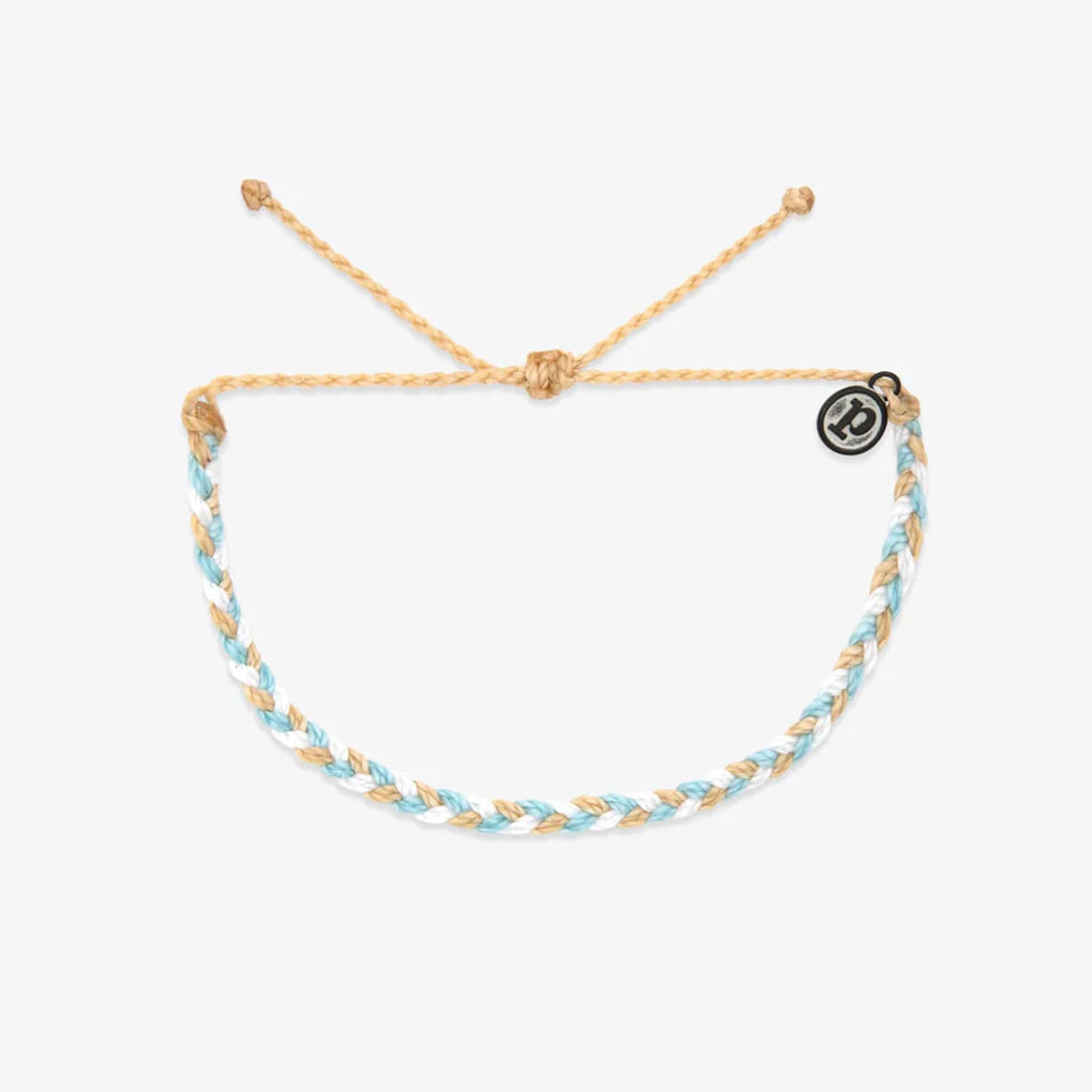 Pura Vida Charity Mini Braided Bracelet Calm Shores Surf