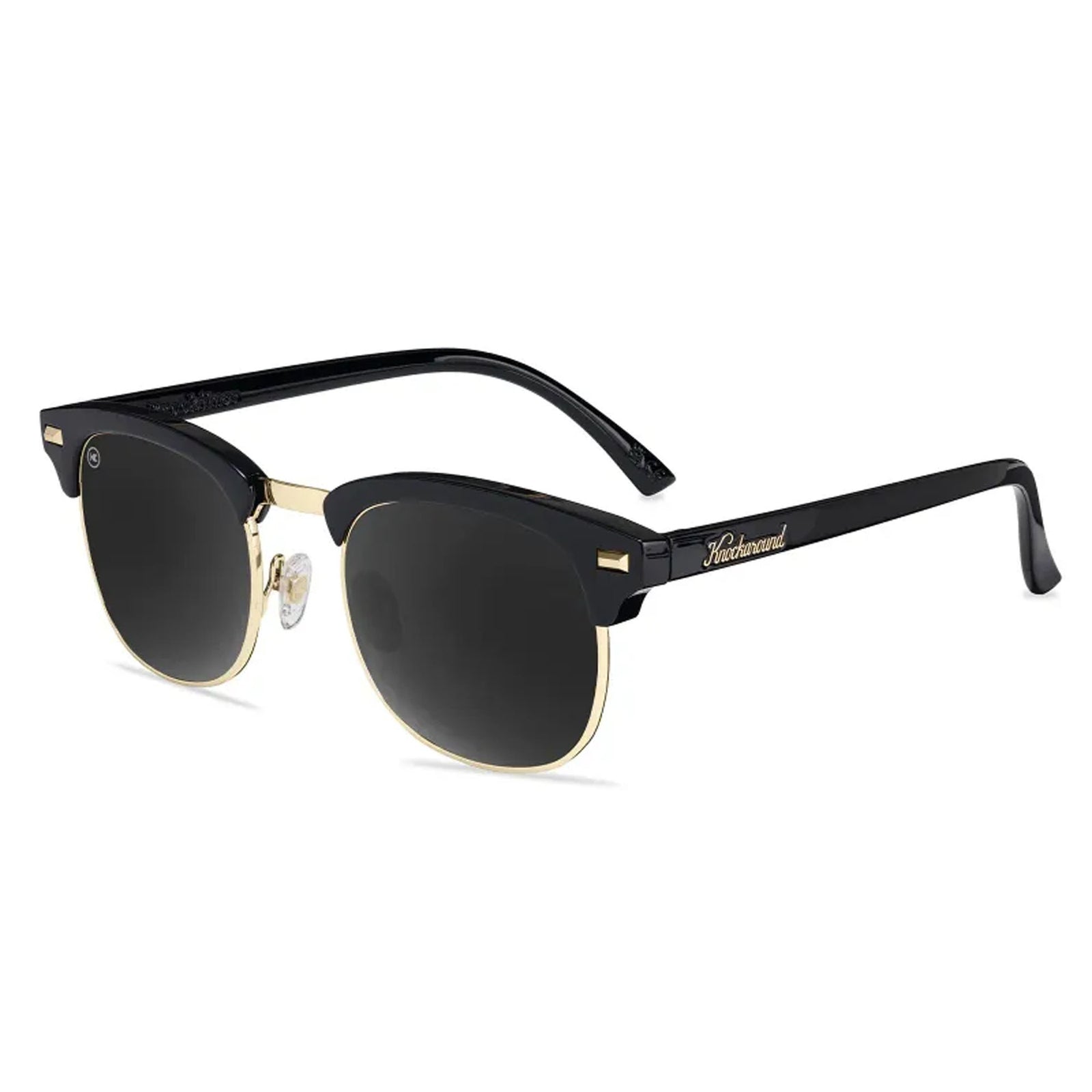 Knockaround Brooklines Women's Sunglasses - Black Gold Polarized
