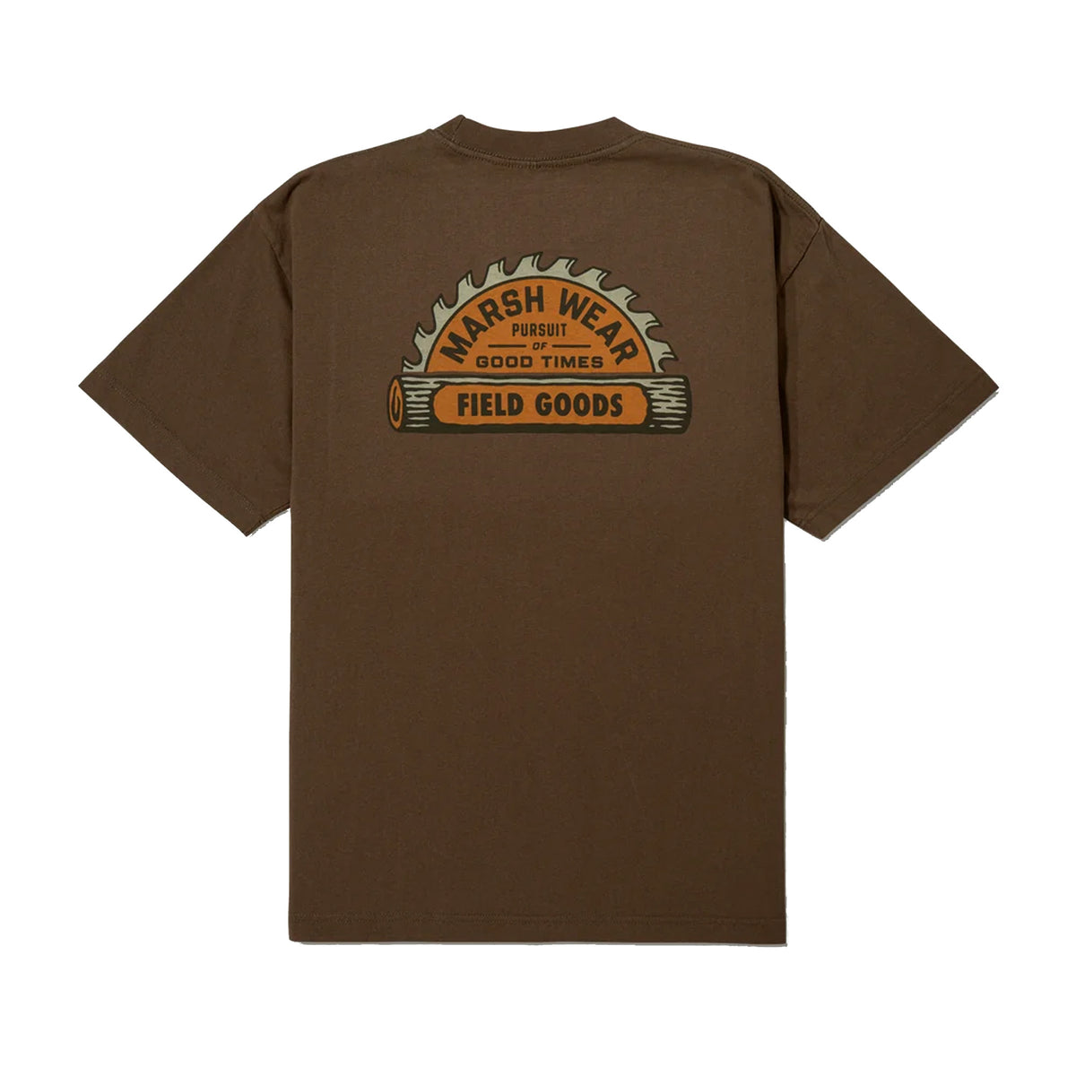 Marsh Wear Sawdust Heavyweight Men's S/S T-Shirt - Brown