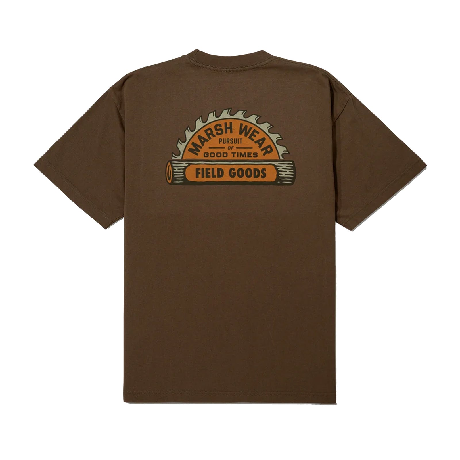 Marsh Wear Sawdust Heavyweight Men's S/S T-Shirt - Brown