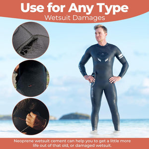 Blocksurf Neoprene 4oz Wetsuit Cement - Black