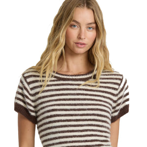Billabong Kate Fleece Women's S/S T-Shirt - Teak
