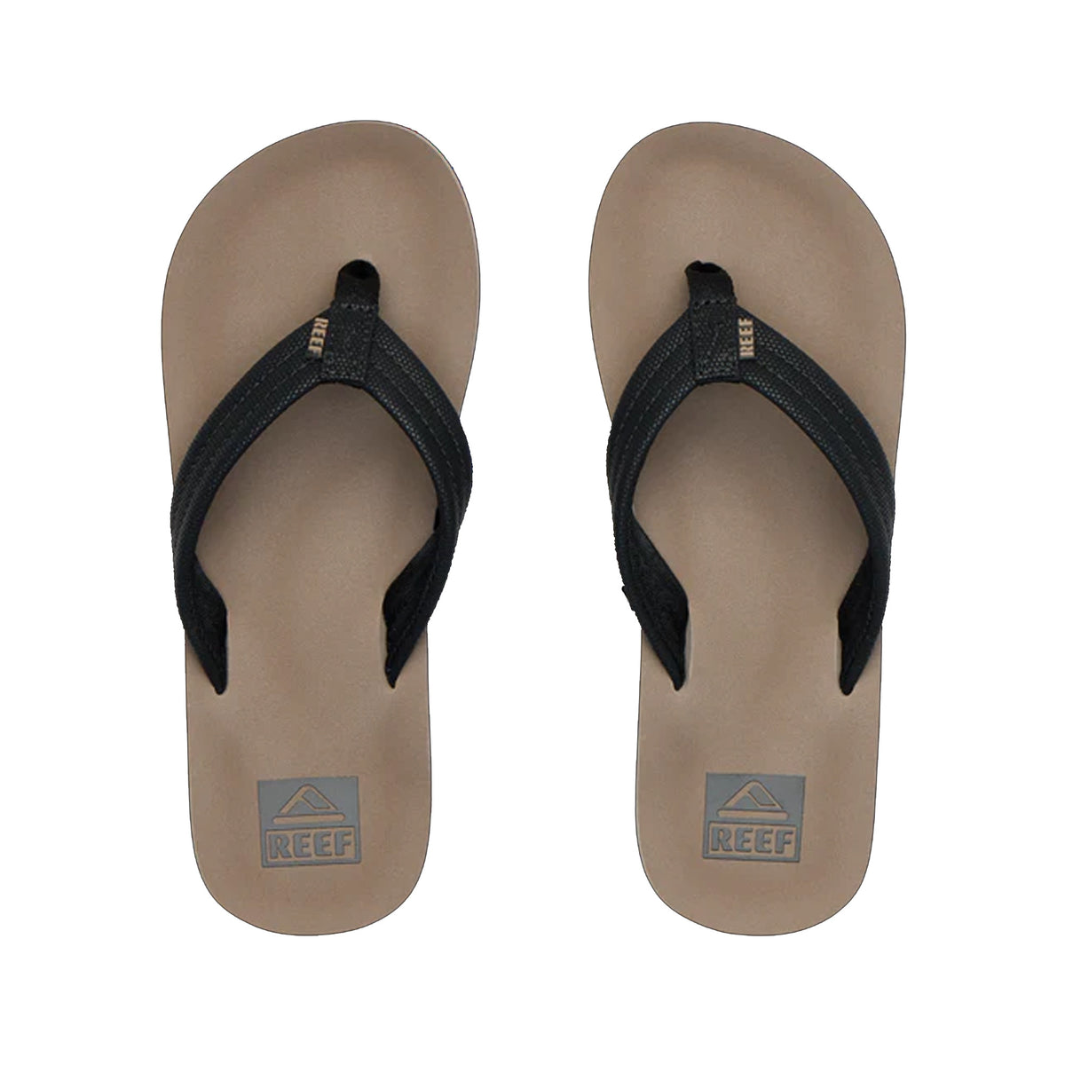 Reef Kid Ahi Youth Boy's Sandals - Black/Tan