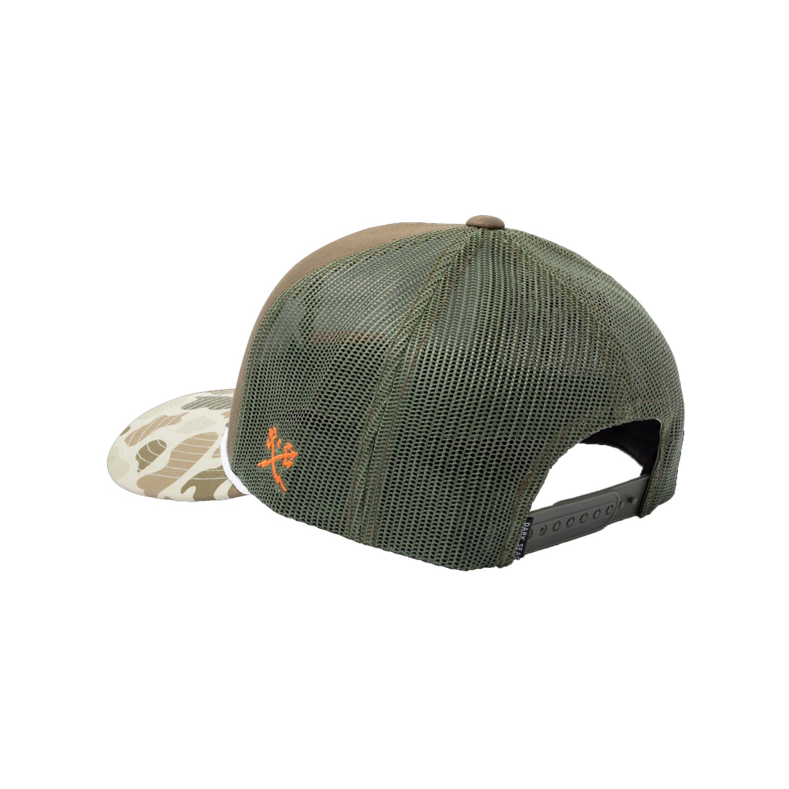 Dark Seas Bucked Men's Hat - Olive Camo