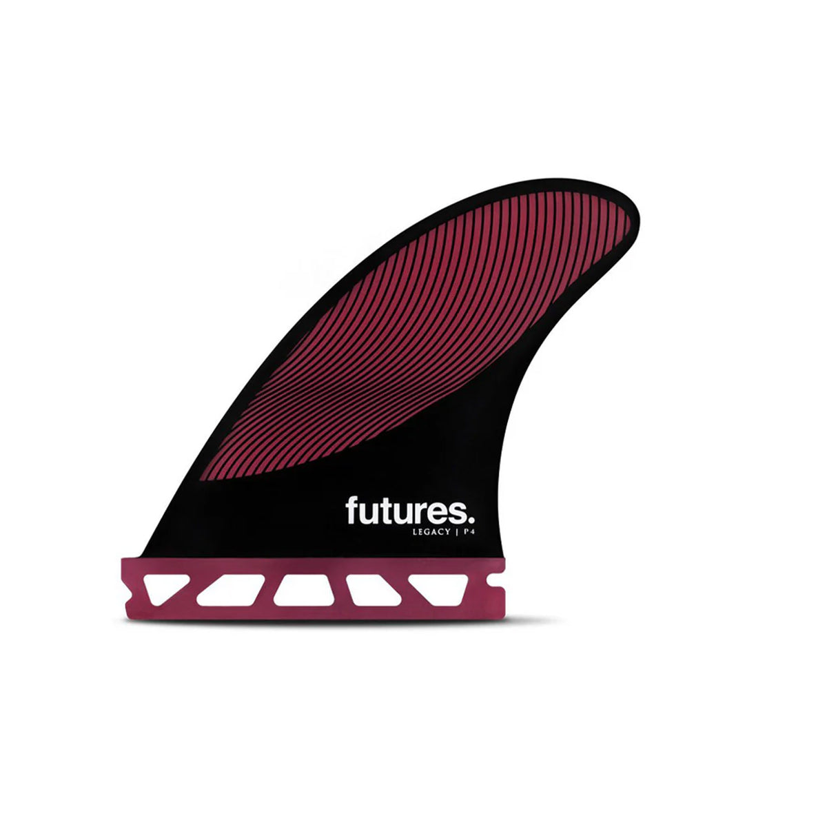Futures P4 HC Legacy Series Tri Surfboard Fins - Small/Burgundy/Black