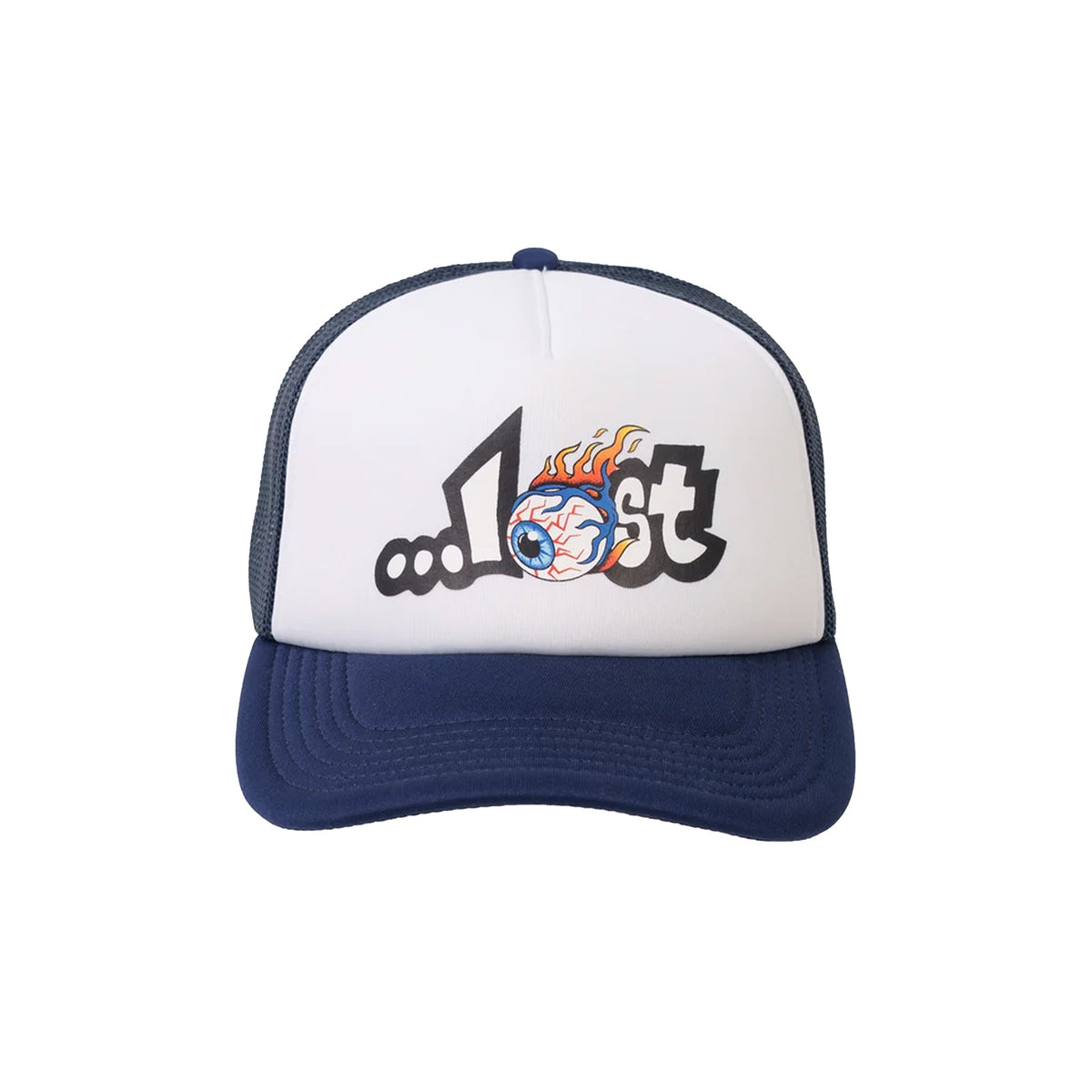 Lost Eyeball Lam Trucker Men's Hat - Navy