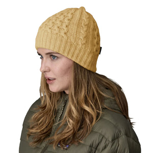 Patagonia Coastal Cable Women's Beanie - Beeswax Tan
