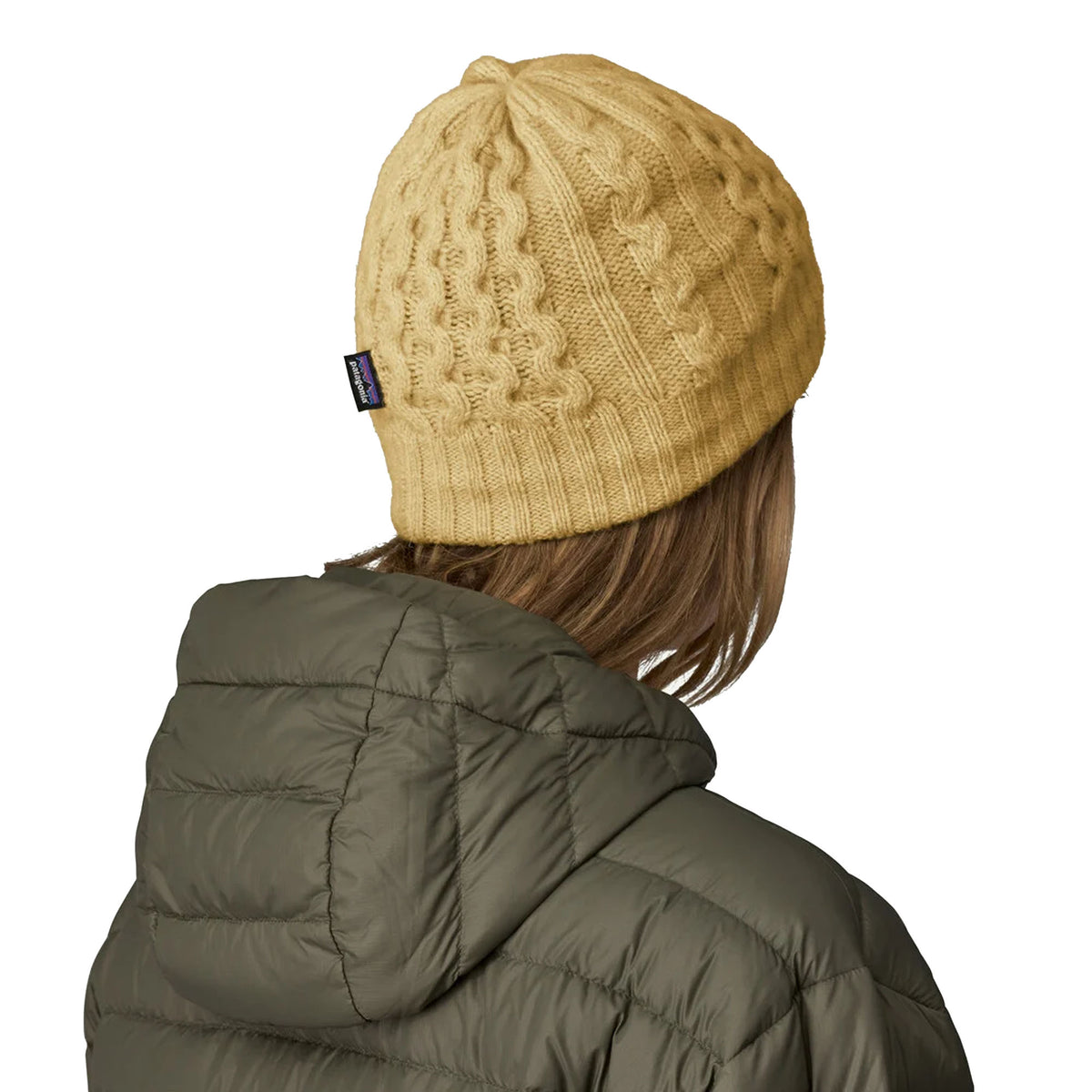 Patagonia Coastal Cable Women's Beanie - Beeswax Tan