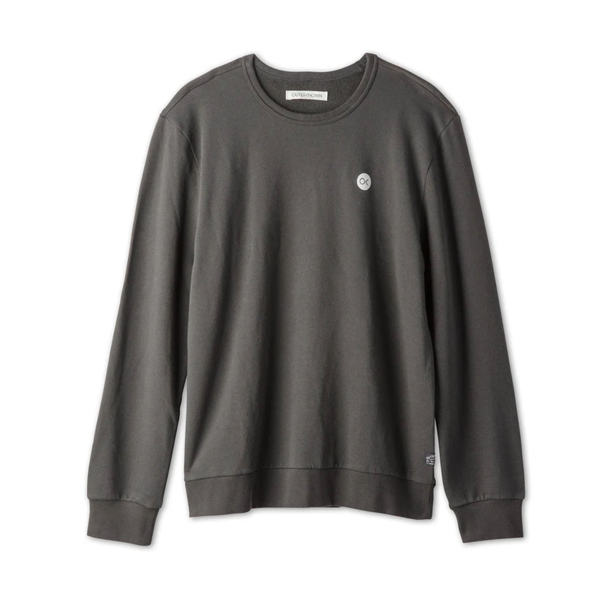 Outerknown The Team Crew Men's L/S Sweater - Charcoal