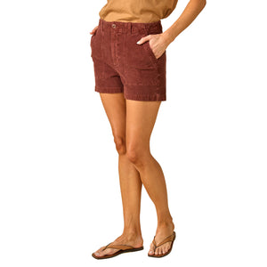 Outerknown Seventyseven Cord Women's Walkshorts - Cola
