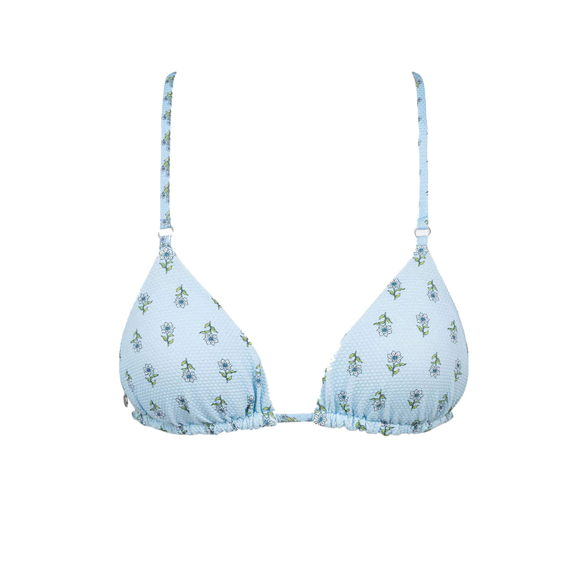 Rhythm Ginger Reversible Slide Women's Bikini Top - Cornflower