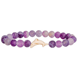 Fahlo The Odyssey Dolphin Tracking Bracelet - Coral Reef Violet