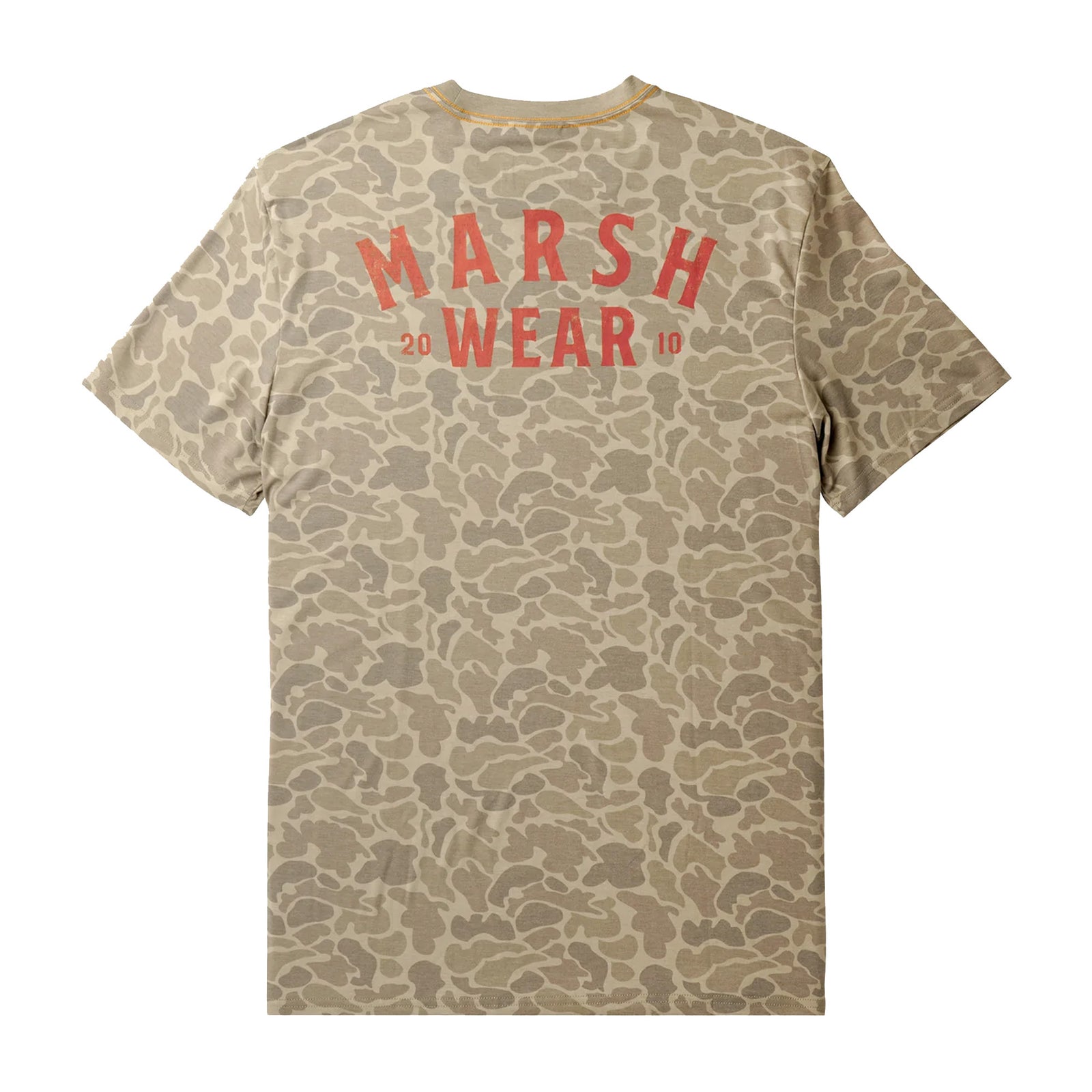 Marsh Wear Stackhouse Tech Men's S/S T-Shirt - Khaki Mallard Camo