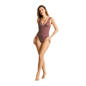 Rhythm Dotti Underwire One-Piece Women's Swimsuit - Cafe