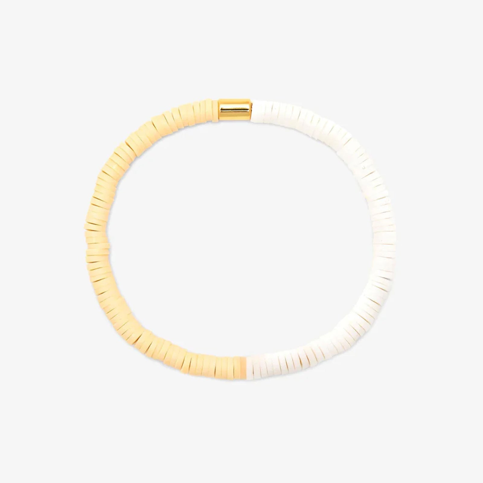 Pura Vida Seascape Vinyl Disc Stretch Bracelet - Cafecito