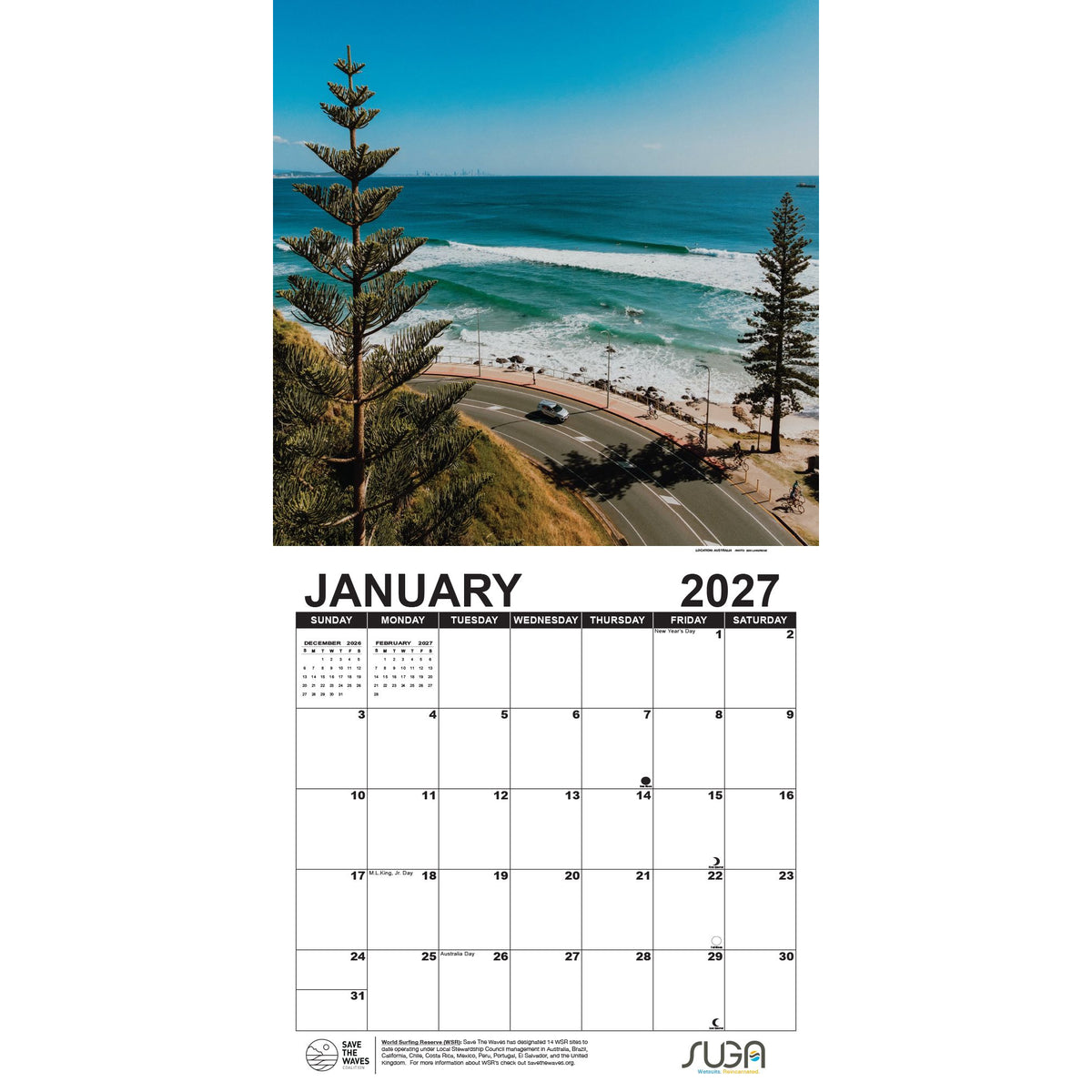 Global Surf 2027 Calendar