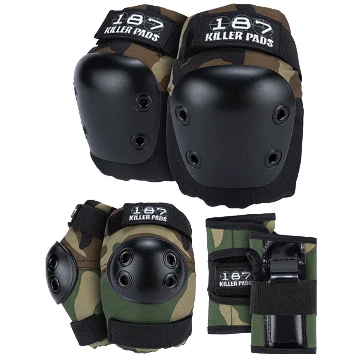 187 Killer Pads 6-Pack Jr Youth (Pre-K) Combo Pack - Camo