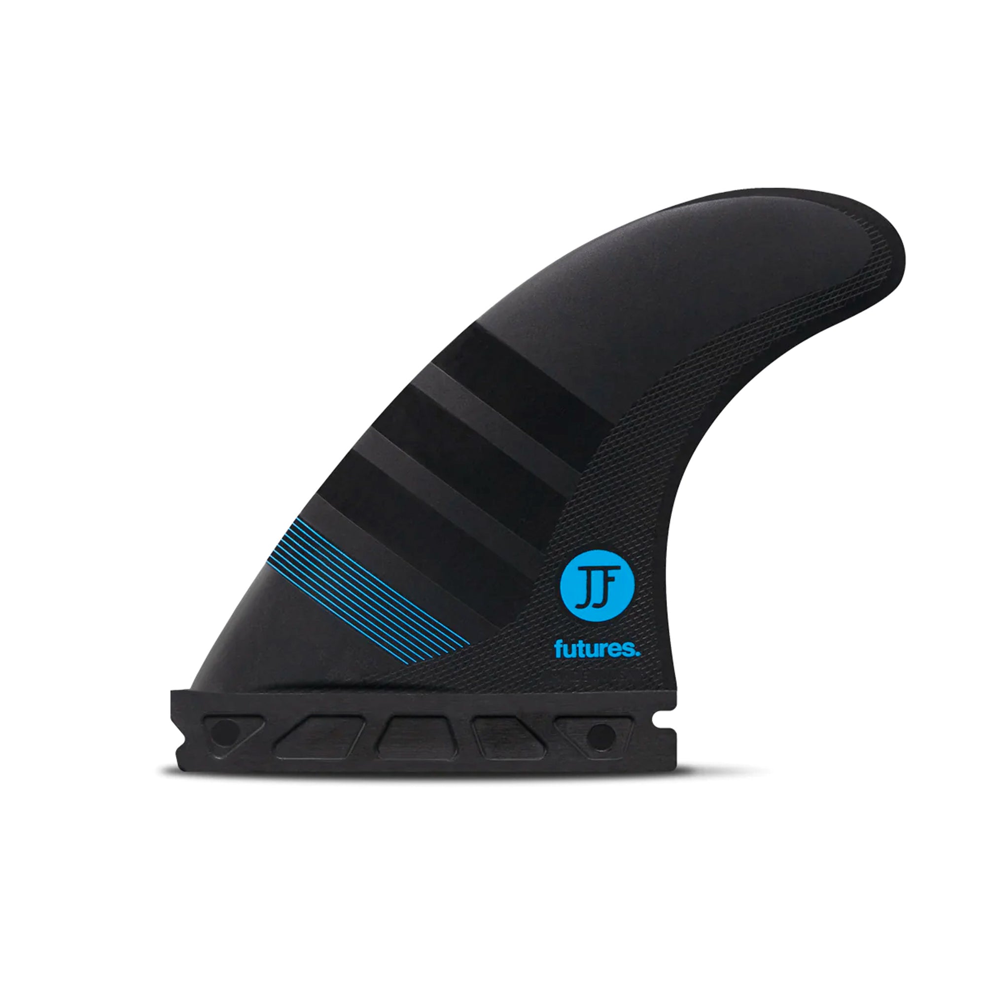 Futures John John Florence Alpha Series Tri Fin Set - Small/Carbon Blue