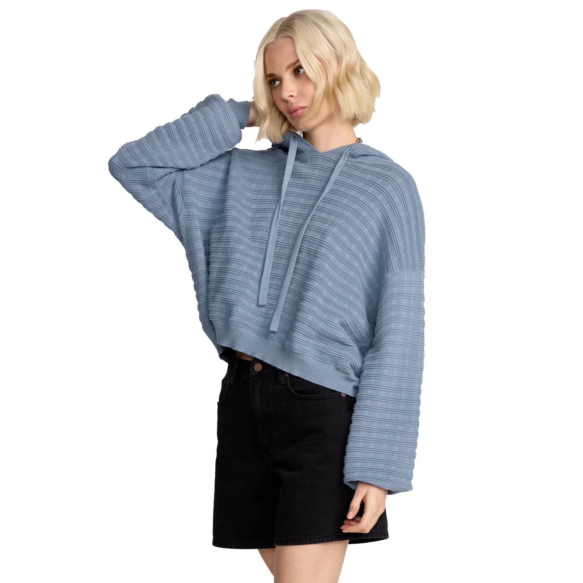 Volcom Gurrl Gang Women's L/S Sweater - Carolina Blue