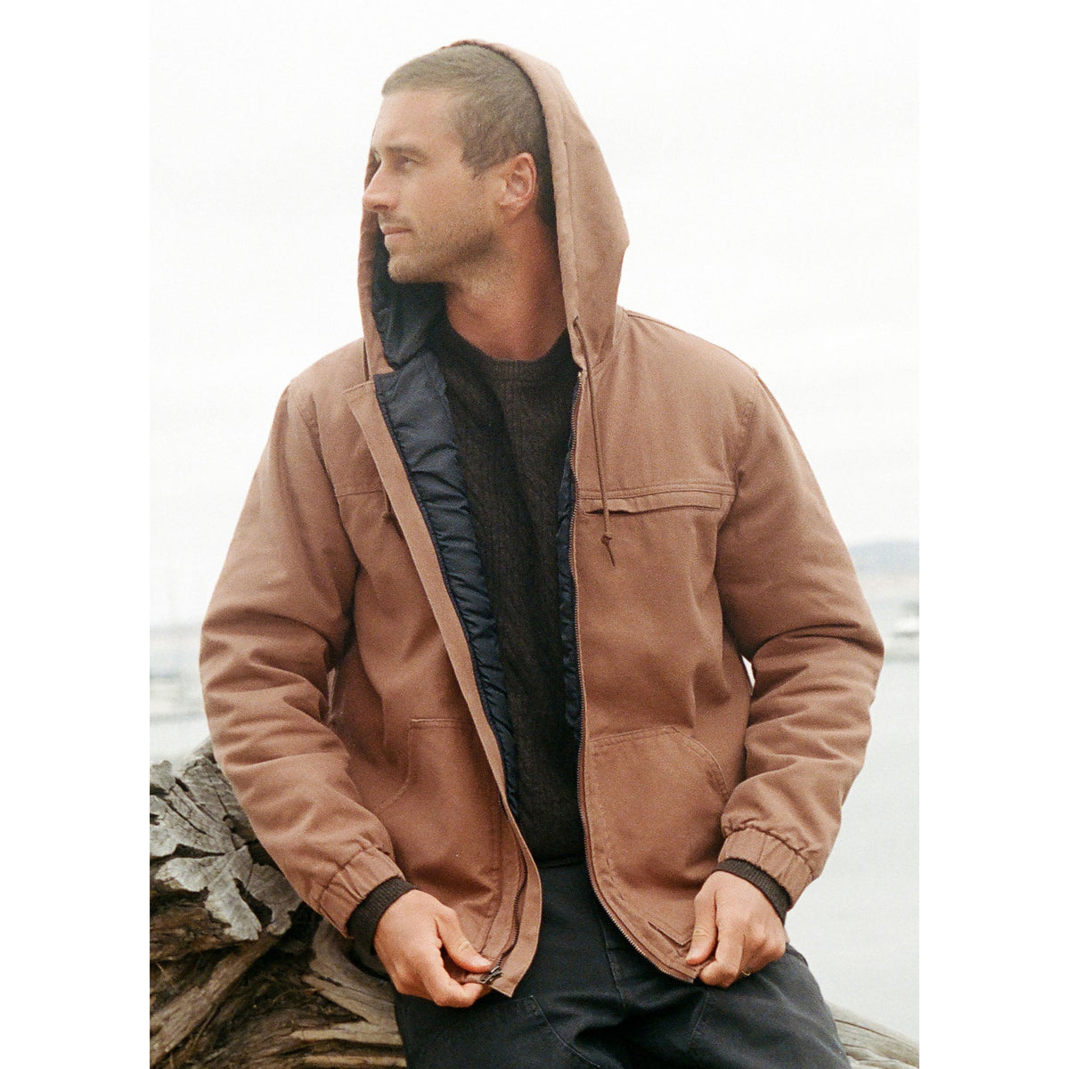 O'Neill O'Riginals Hooded Workwear Men's L/S Jacket - Carob Brown