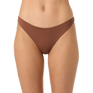 O'Neill Saltwater Solids Flamenco Cheeky Women's Bottoms - Coconut Brown