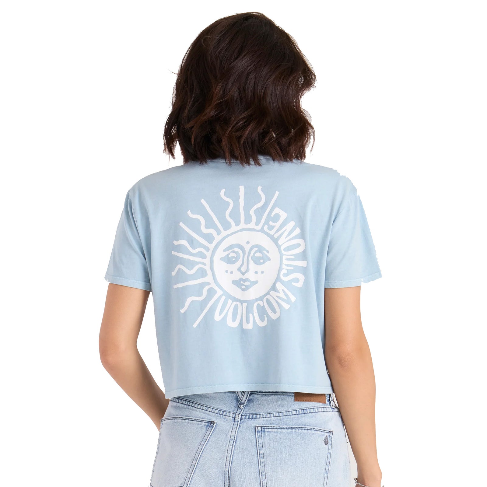 Volcom Pocket Dial Women's S/S T-Shirt - Charblue