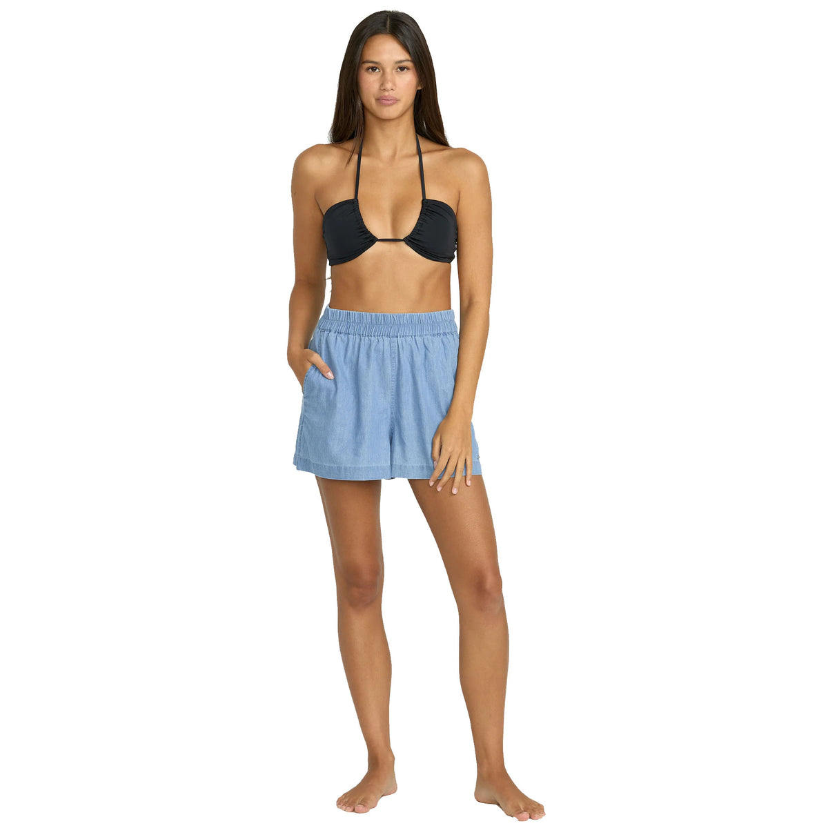 Volcom Lived In Track Women's Shorts - Chambray