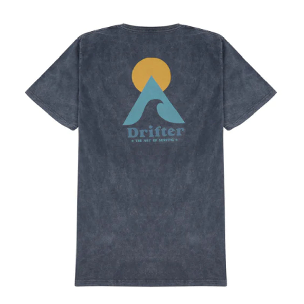 Drifter Surf Keyhole Men's S/S T-Shirt - Charcoal Stone Washed