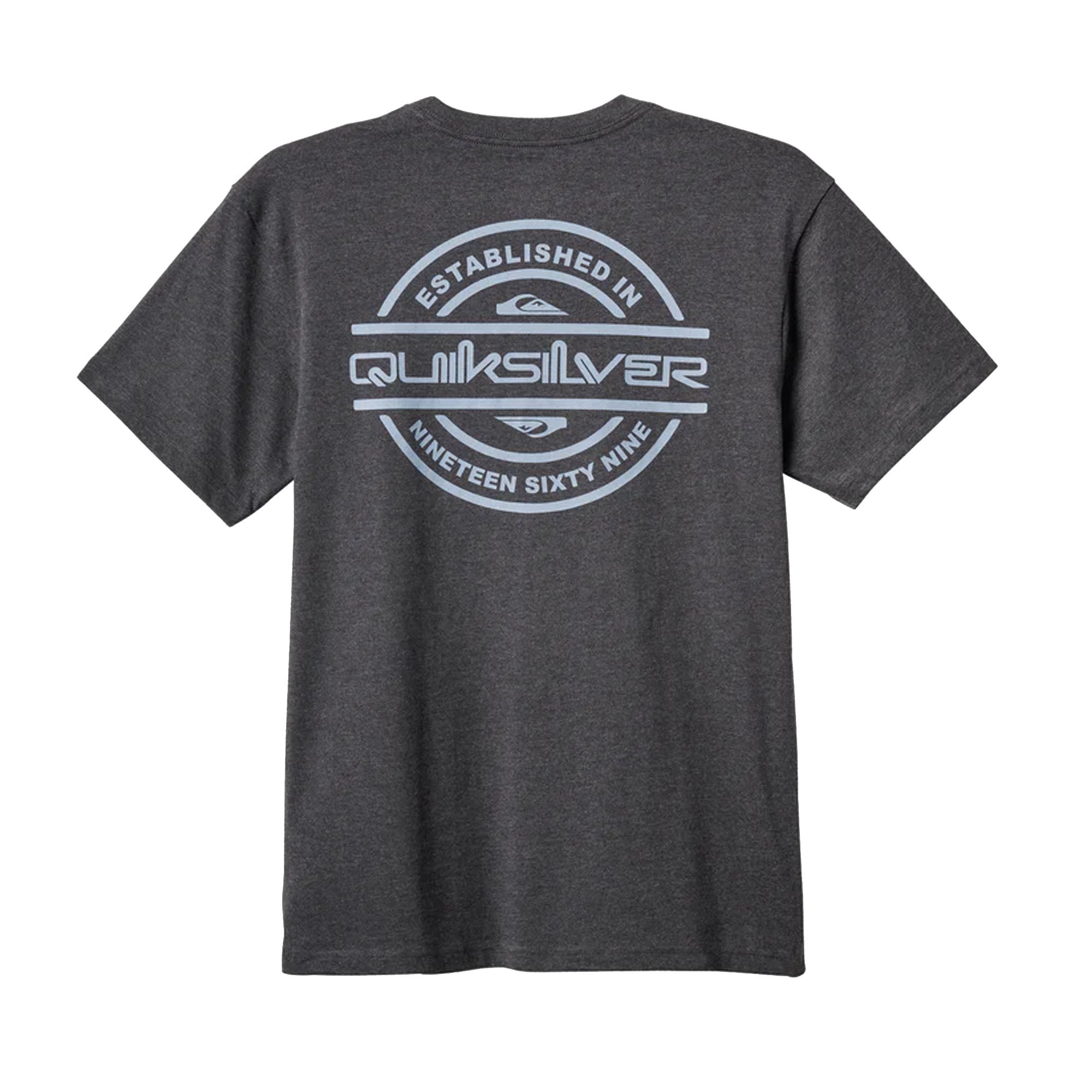 Quiksilver Mirrored Classic Men's S/S T-Shirt - Charcoal Heather