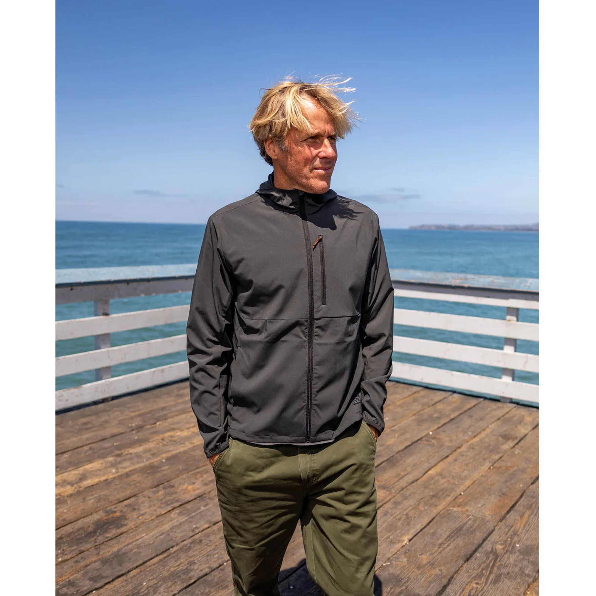 Outerknown The Alta Windbreaker Men's Jacket - Charcoal