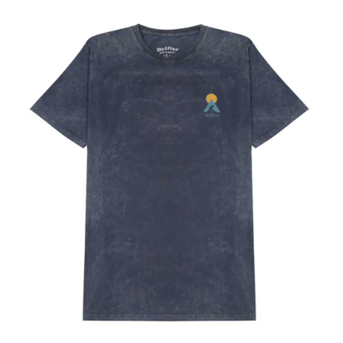 Drifter Surf Keyhole Men's S/S T-Shirt - Charcoal Stone Washed