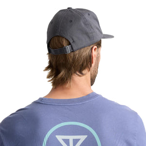 Roark Made To Fade 6 Panel Strapback Men's Hat - Washed Charcoal