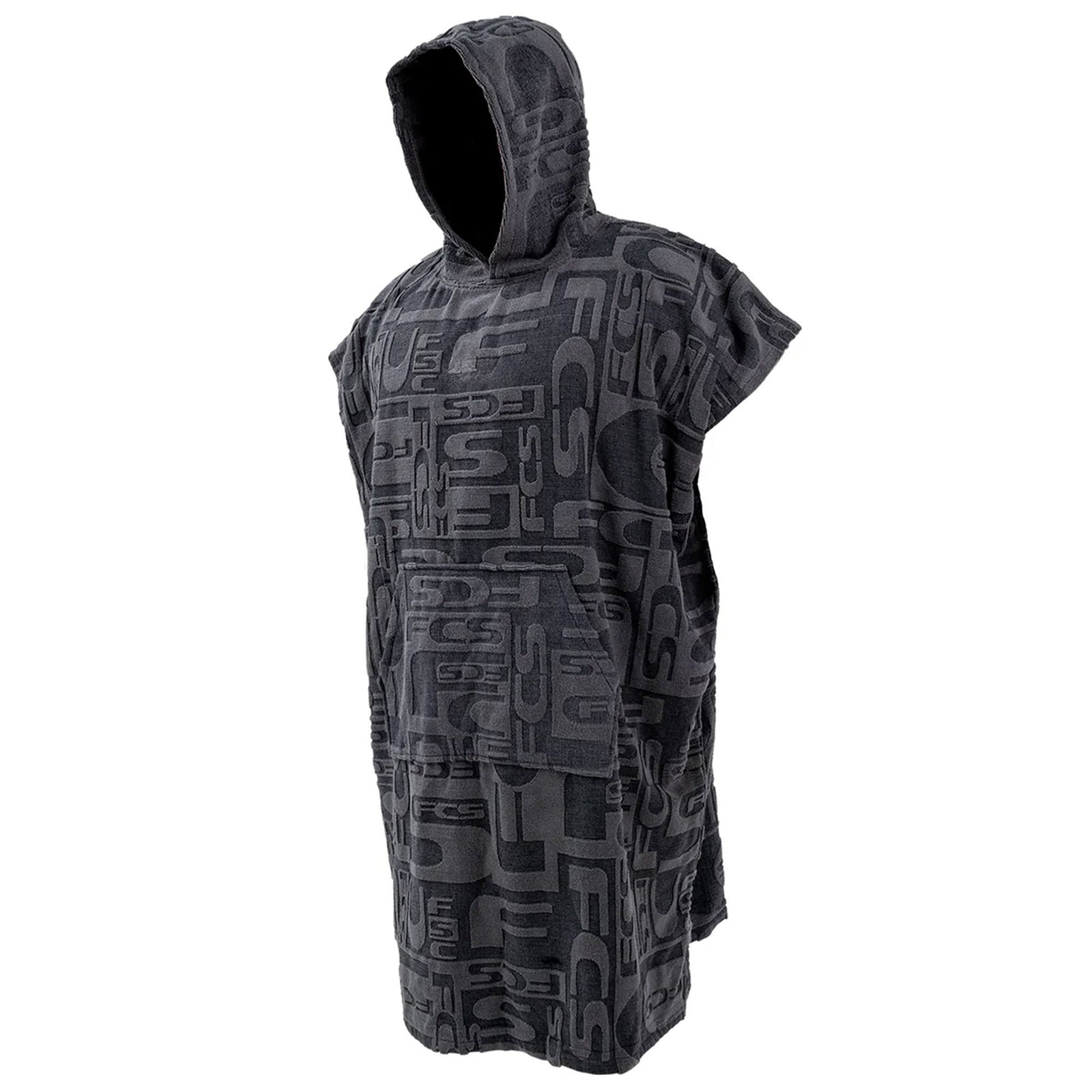 FCS Changing Surf Poncho - Jacquard Charcoal