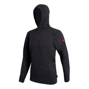 Florence Marine X Airtex Hooded Men's L/S Sun Shirt - Heather Charcoal