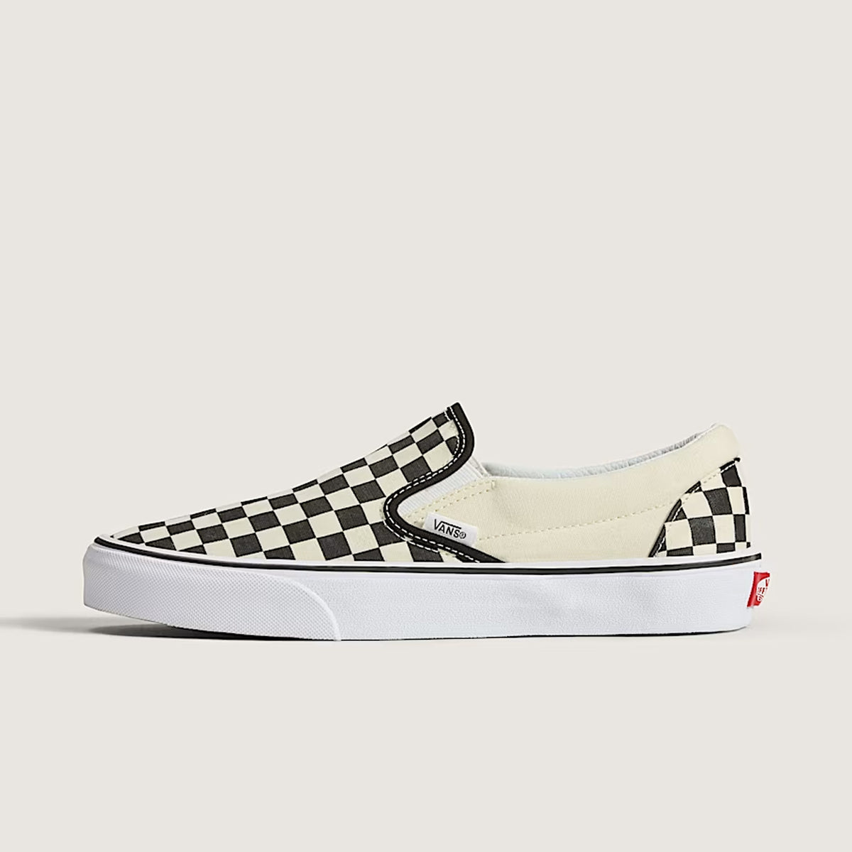 Vans Classic Slip-On Men's Shoes - Checkerboard Black/White