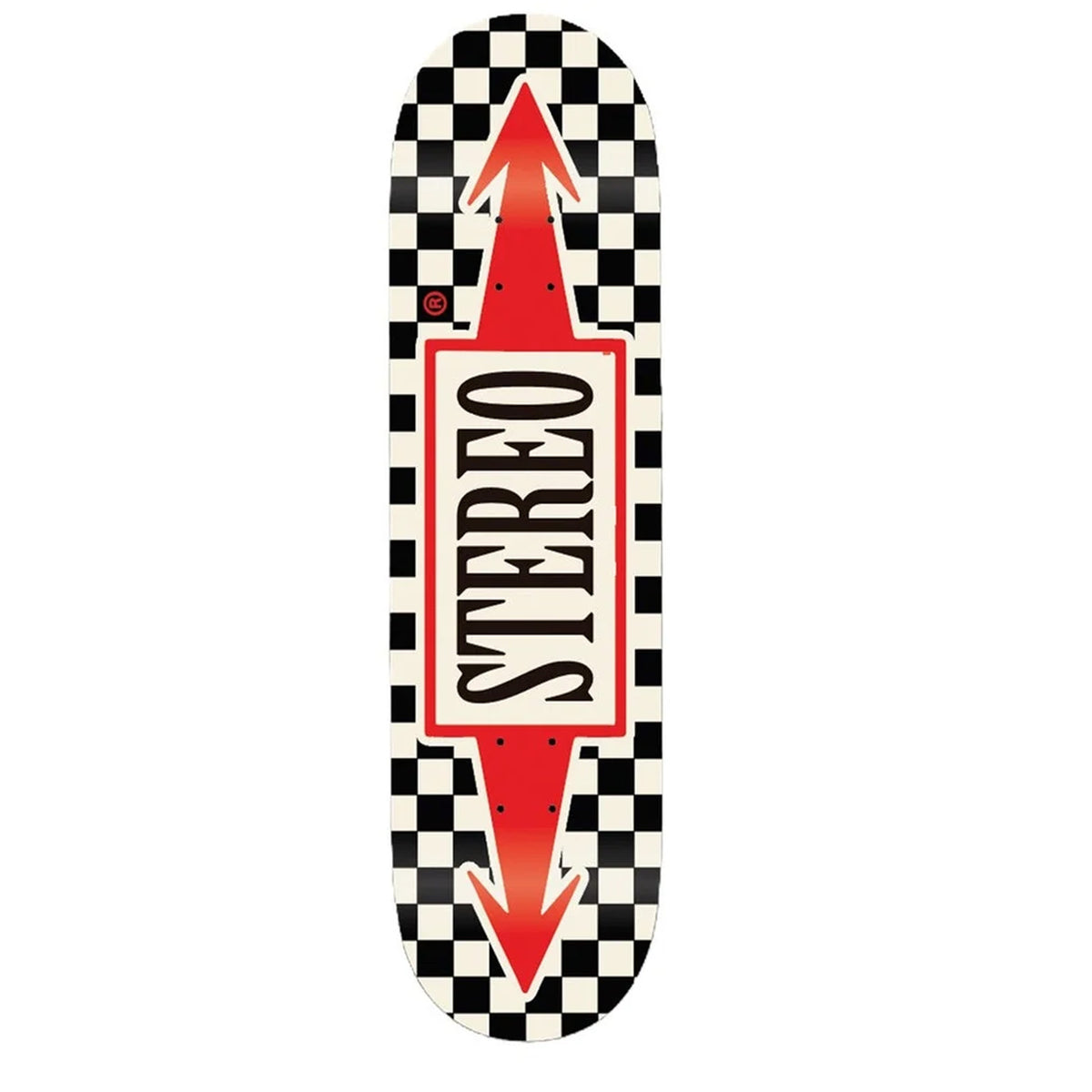 Stereo Arrow Checker 8.5" Skateboard Deck