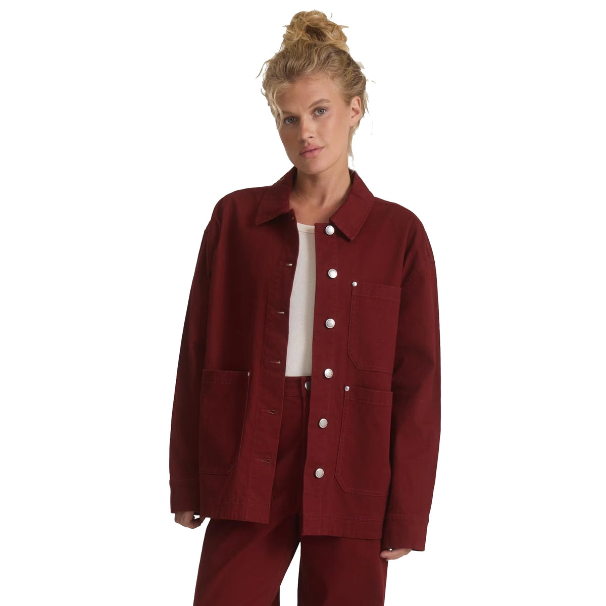 Roark Hwy 1 Bedford Chore Women's L/S Jacket - Cherrywood