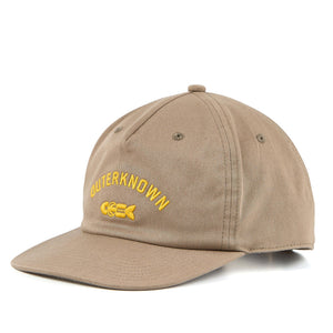 Outerknown Journey Fish 5-Panel Men's Hat - Chestnut