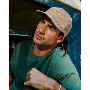Outerknown Journey Fish 5-Panel Men's Hat - Chestnut