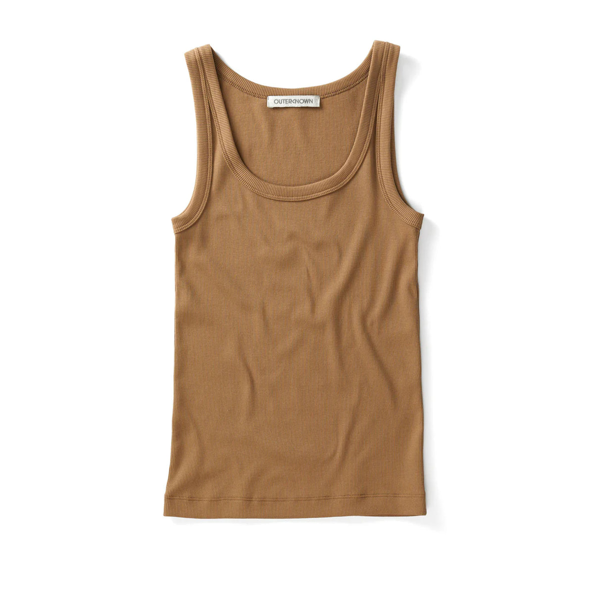 Outerknown Sojourn Ribbed Women's Tank Top - Chestnut