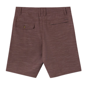 O'Neill Portola Slub Check 20" Hybrid Men's Walkshorts - Chocolate